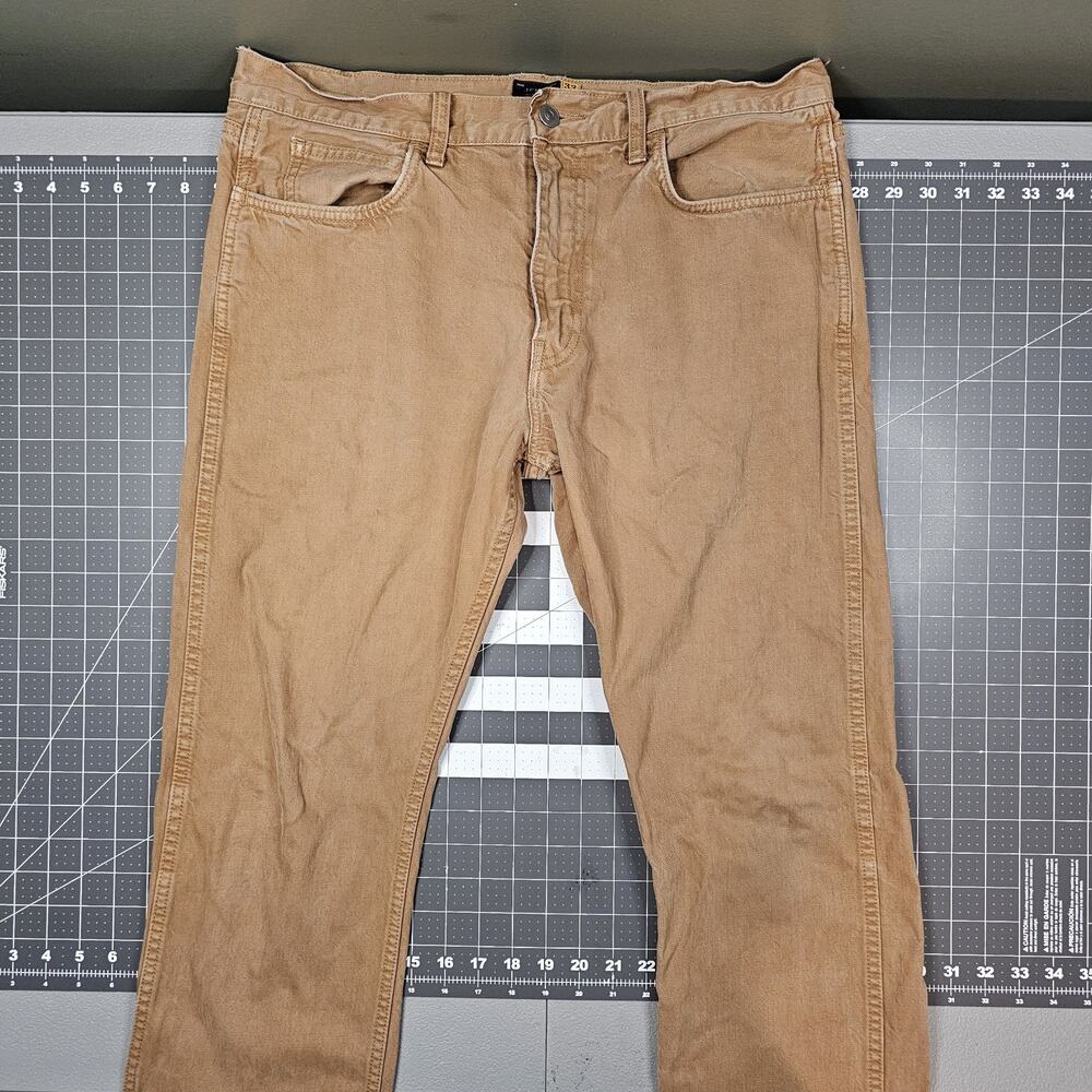 J Crew 770 Jeans 33x32 Brown Slim Straight Stretch Preppy Classic Academia Ivy